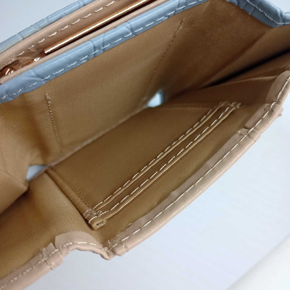 Cinnamoroll Style Tri-Fold Wallet Blue White Coin Purse Snap‎ Small Cute - Picture 7 of 15